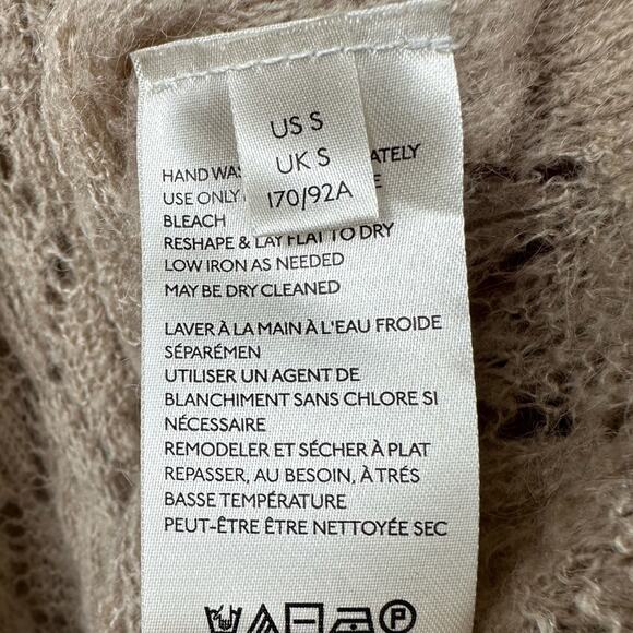 Free People Say Hello Sweater Taupe Brown Size Medium - Picture 7 of 7